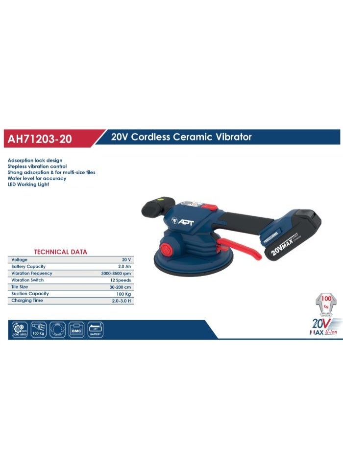 Apt Ceramic Vibrator 20V Battery Capacity Model APT AH71203-20 - Image 2